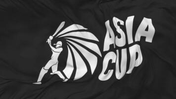 Asia Cup Flag Seamless Looping Background, Looped Bump Texture Cloth Waving Slow Motion, 3D Rendering video
