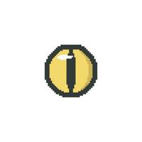 pixel reptile eye icon pixel art element for 8 bit game vector