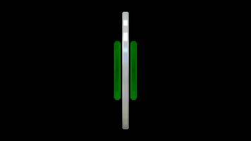 Right Check Mark Icon Rotating Seamless Looped, Alpha Matte, 3D Rendering video