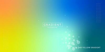 Blue and Yellow  Gradient Background or Gradient Abstract Background or Full Color Abstract Background vector