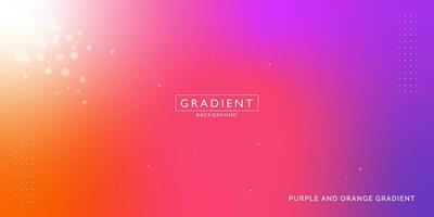 Purple and Orange Gradient Background or Gradient Abstract Background or Full Color Abstract Background vector