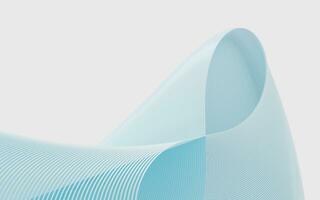 Wavy lines pattern background, curve structure, 3d rendering. photo