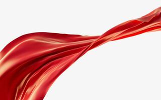 Flowing wave cloth, 3d rendering. photo