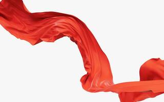 Flowing wave cloth, 3d rendering. photo