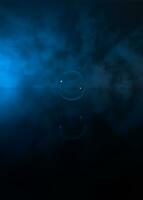 Bubble floating with fog background, 3d rendering. photo