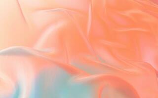 fluido paño, multicolor ola seda, 3d representación. foto