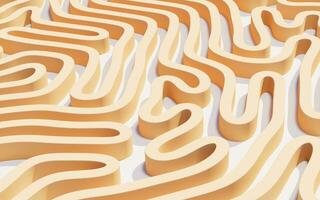 Abstract lines and curve lines, 3d rendering. photo