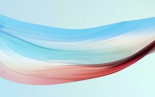 Flowing cloth, multicolored wave silk, 3d rendering. photo