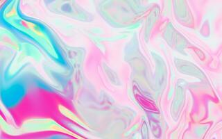 Flowing cloth, multicolored wave silk, 3d rendering. photo