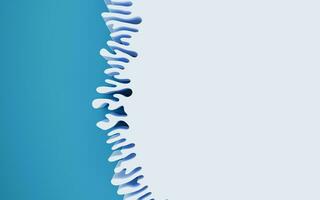 Abstract lines and curve lines, 3d rendering. photo