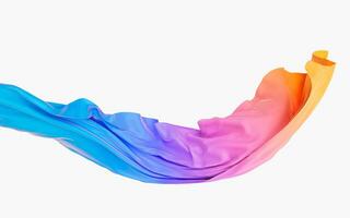 Flowing wave cloth, 3d rendering. photo