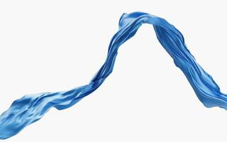 Flowing wave cloth, 3d rendering. photo