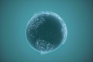 Earth and data,planets and galaxies,3d rendering. photo