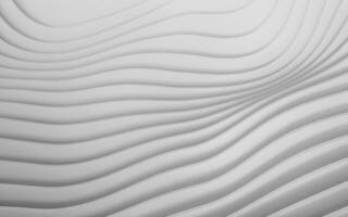 White geometry stripe, minimal background, 3d rendering. photo