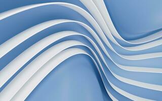 Curve geometry stripe, minimal background, 3d rendering. photo