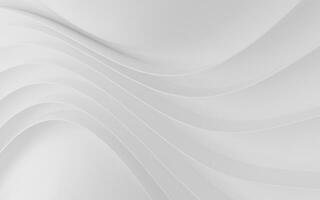 White geometry stripe, minimal background, 3d rendering. photo