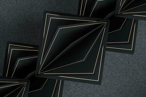 Geometrical background with cubic paper squares, 3d rendering. photo