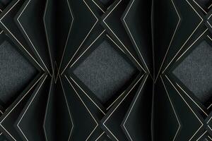 Geometrical background with cubic paper squares, 3d rendering. photo