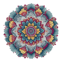 mandala ontwerp, kleurrijk mandala ontwerp, ai gegenereerd png