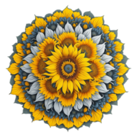 Mandala Design, Colorful Mandala, Floral Mandala Design, AI Generated png