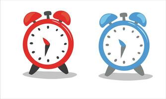 Alarm clock vector illustration. Wake up time. Flat vector in doodle style isolated on white background.