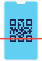 qr código vector plano icono ilustración