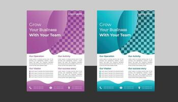 business flyer design template vector