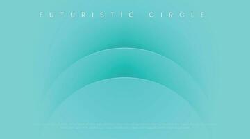 abstract minimalist blue circles background with luxury style, light lines. futuristic circular concept wallpaper. vector illustration