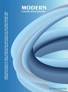 Abstract background with gradient effect. Modern colorful flow poster. Wave Liquid shape. vector