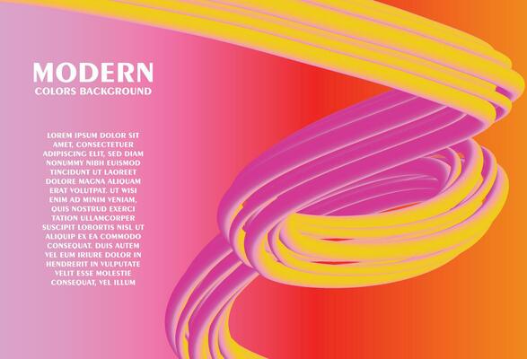 Abstract background with gradient effect. Modern colorful flow poster. Wave Liquid shape.