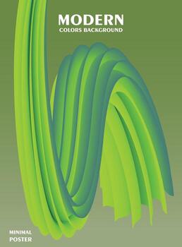 Abstract background with gradient effect. Modern colorful flow poster. Wave Liquid shape. vector