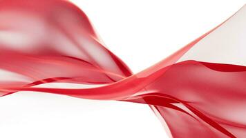 Flowing red cloth background, 3d rendering. video