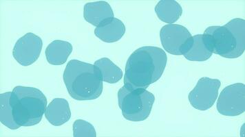 Dividido bolhas embaixo da agua, 3d Renderização. video