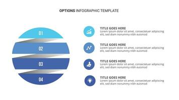 Four Options Steps SWOT Analysis Infographic Template Design vector