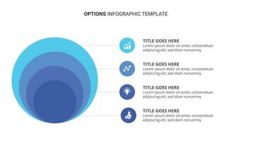 Four Options Steps SWOT Analysis Infographic Template Design vector