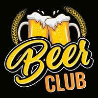 Beer Club T-shirt vector elements