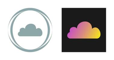 icono de vector de nube