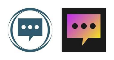 Single Message Bubble Vector Icon