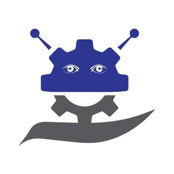 3d rendering robot learning or solving problems vector