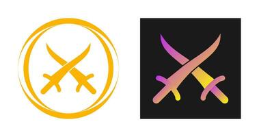 Sword Fighting Vector Icon