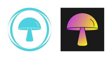 Single Mushroom Vector Icon