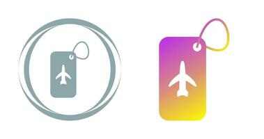 Luggage Tag Vector Icon