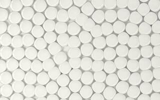 A large number of soft balls, geometry background, 3d rendering. photo