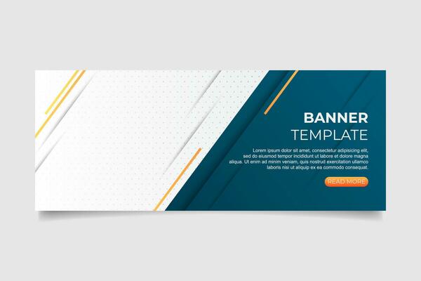 Abstract banner with modern shapes