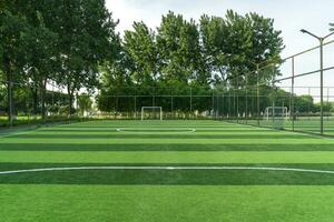 The football field in a public park. photo