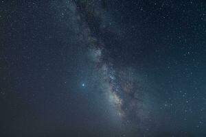 Milky way galaxy with stars and space dust in the universe. photo