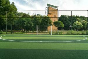 The football field in a public park. photo