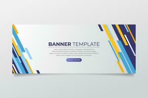 Abstract banner with modern shapes vector