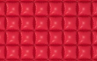 A red cushion of air, 3d rendering. photo