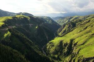 Mountains with a cloud day. photo